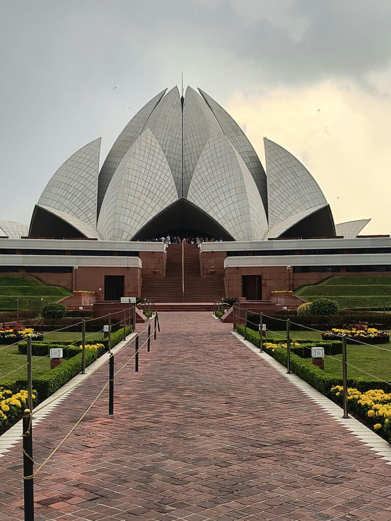 Lotus Temple, a Baháʼí House of Worship in New Delhi, India